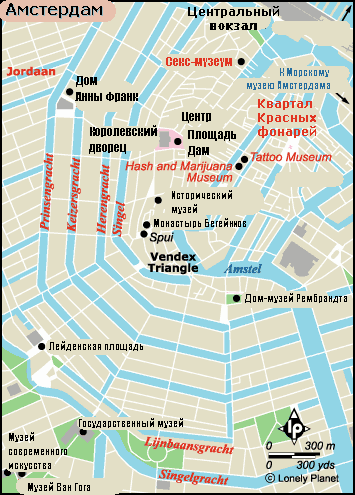 Карта Окрестностей Амстердама